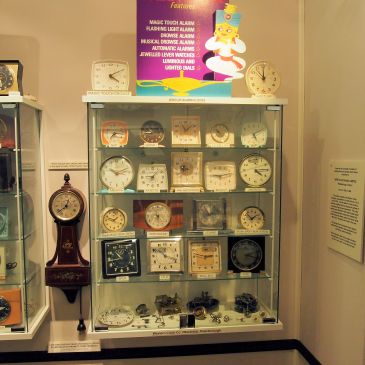 Westclox display at the Candian Clock Museum