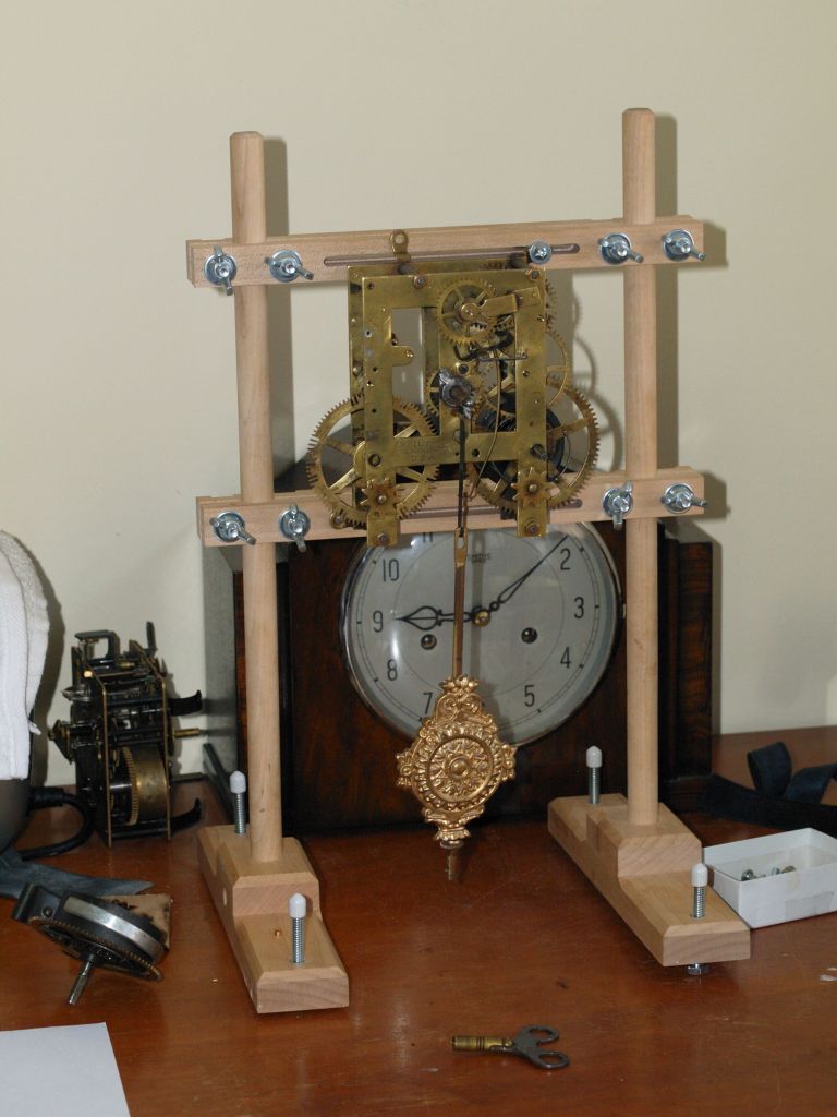 Clock movement stand