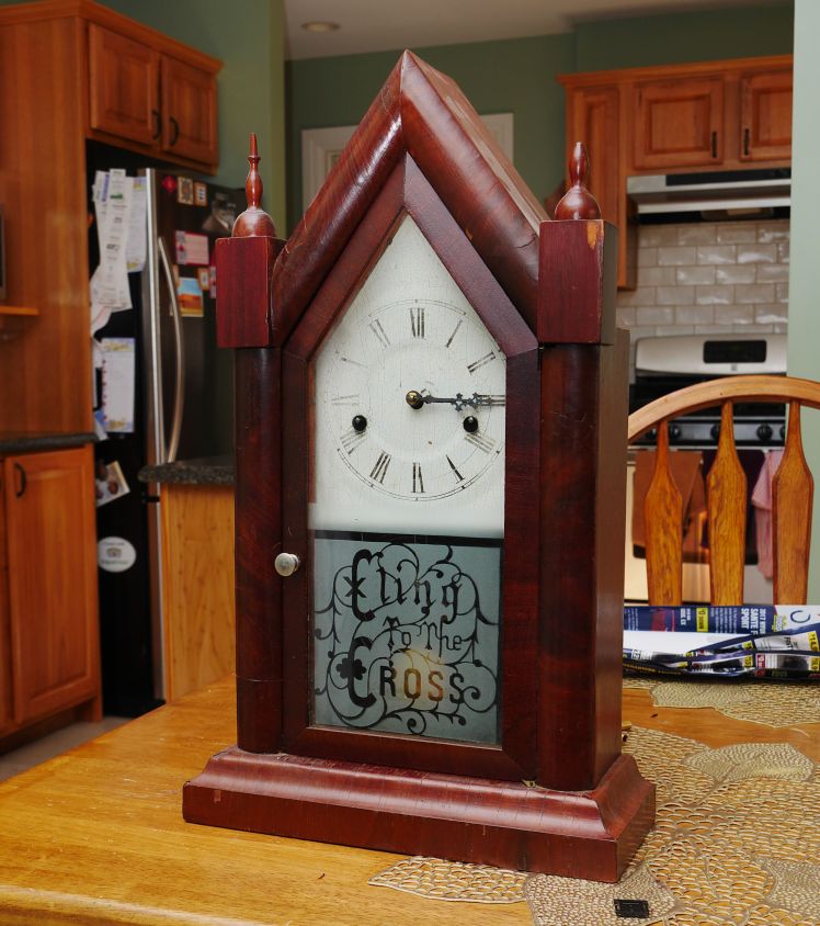 Hamilton Clock Co Gothic steeple clock
