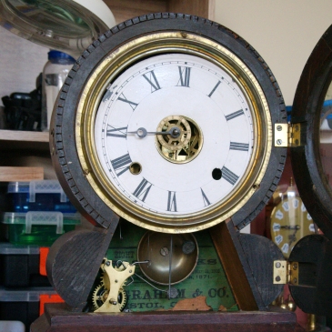 Ingraham Grecian clock